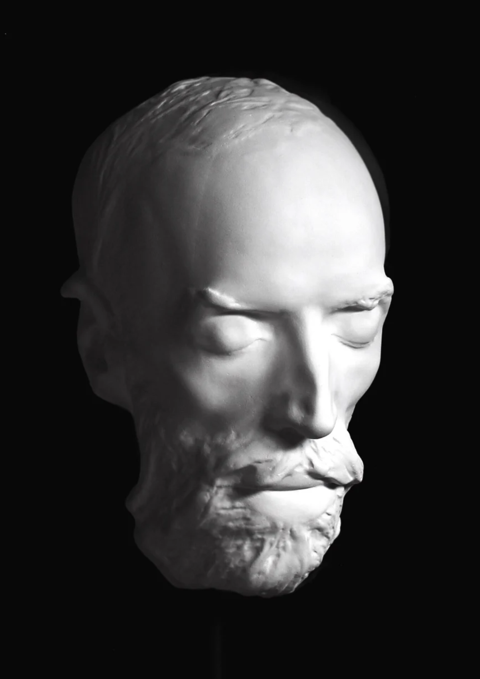 Carpeaux's Death Mask Plaster Wall Sculpture – Nicholas H Wood